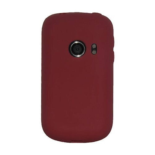  Funda Amzer AMZ89795 Silicone Skin Jelly Case for Huawei Comet U8150, Maroon Red