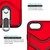  Funda Idenmex Funda Case para iPhone 8 Plus/7 Plus Uso Rudo Heavy Duty, color Rojo