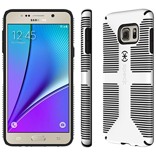  Funda Speck Products 73067-1909 CandyShell Grip Case for Samsung Note 5, White/Black