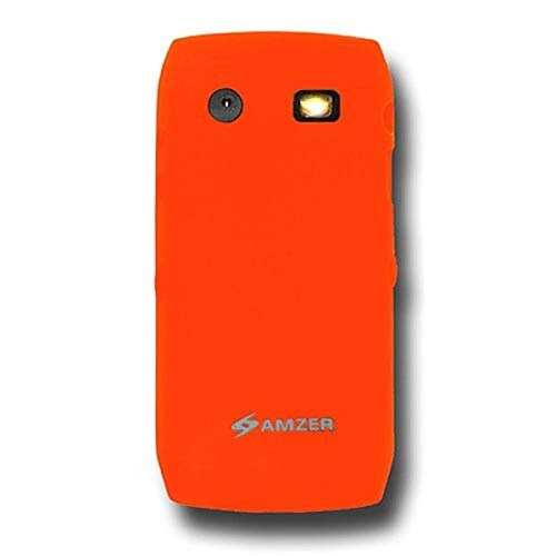  Funda Amzer AMZ88099 Silicone Skin Jelly Case for Blackberry Pearl 9100/9105, Orange