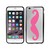  Funda cellet Proguard Case for iPhone 6 - Non-Retail Packaging - Pink Mustache/Clear
