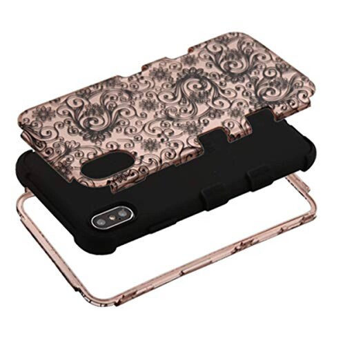 Funda MyBAT Funda Case para iPhone XS Max, Doble Protect color Lace