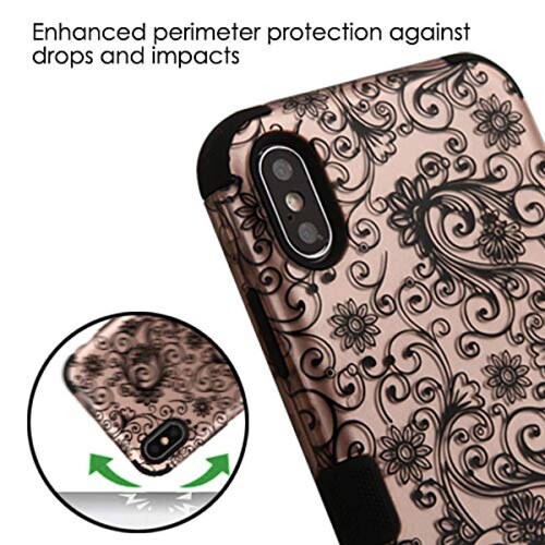 Funda MyBAT Funda Case para iPhone XS Max, Doble Protect color Lace