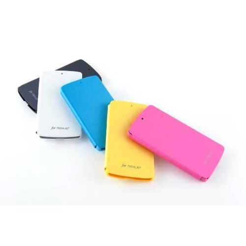Funda VOIA Funda Flip Cover de Primera para Google Nexus a - Blanco