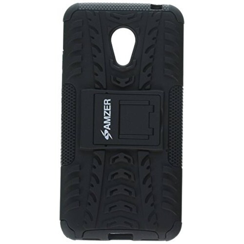 Funda Amzer Impact Resistant Hybrid Warrior Case with Ki MX3, Black