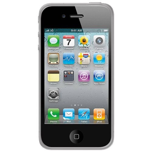 Funda Amzer AMZ88749 Circle TPU Skin Case for iPhone 4,  one, Clear