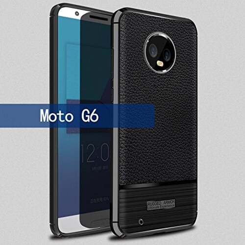 Funda Idenmex Funda Case para Motorola Moto G6, Protecto olor Negro