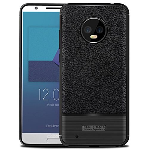 Funda Idenmex Funda Case para Motorola Moto G6, Protecto olor Negro