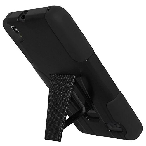 Funda Amzer Double Layer Case with Kickstand for Huawei  LTE, Black