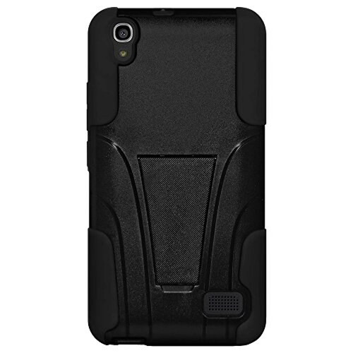 Funda Amzer Double Layer Case with Kickstand for Huawei  LTE, Black