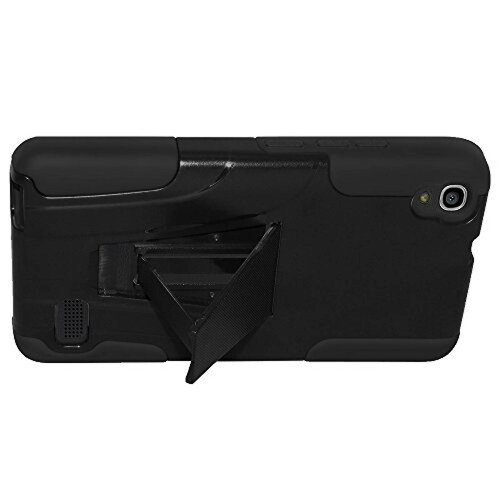 Funda Amzer Double Layer Case with Kickstand for Huawei  LTE, Black