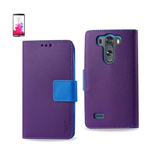 Funda Reiko LG G3 Mini, G3 S, G3 Vigor 3-In-1 Leather Ca on, Purple