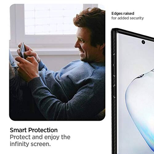 Funda Funda Galaxy Note 10 Case Spigen Liquid Air para S atte Black