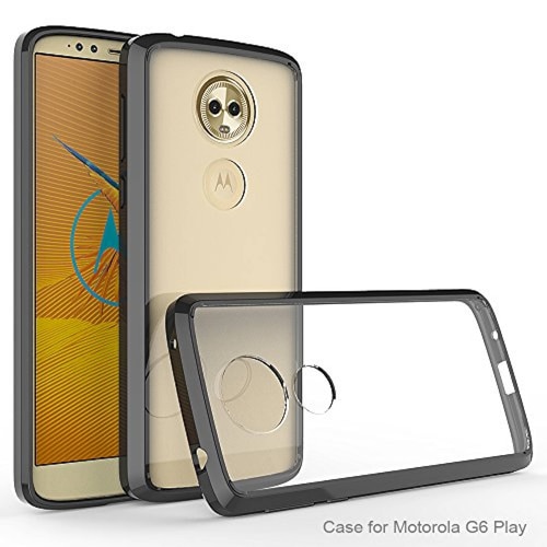 Funda Idenmex Funda Case para Motorola Moto G6 Play, Acr olor Negro