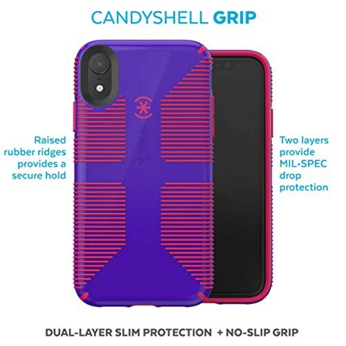 Funda Speck Products CandyShell Grip - Carcasa para iPho  Rojo rubí