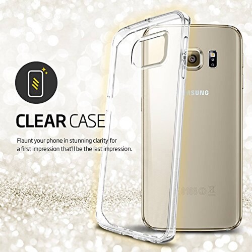 Funda Spigen Funda para Galaxy S6 Edge, Liquid Crystal,  Cristalino