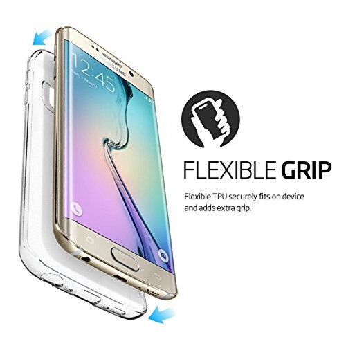 Funda Spigen Funda para Galaxy S6 Edge, Liquid Crystal,  Cristalino
