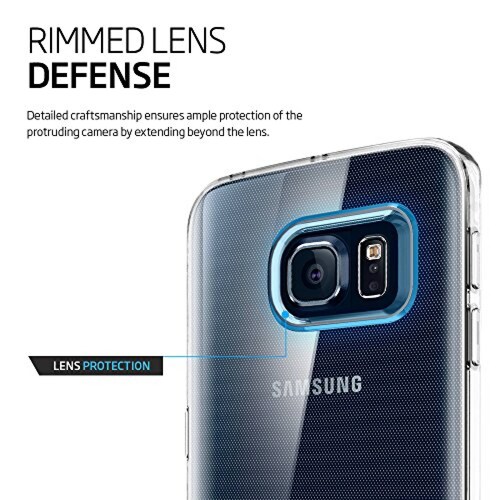 Funda Spigen Funda para Galaxy S6 Edge, Liquid Crystal,  Cristalino