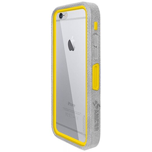 Funda Amzer CRUSTA Rugged Embedded Tempered Glass Case w rey/Yellow