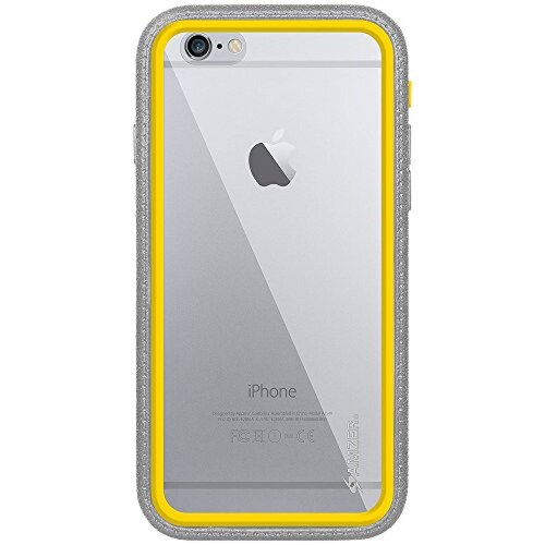 Funda Amzer CRUSTA Rugged Embedded Tempered Glass Case w rey/Yellow