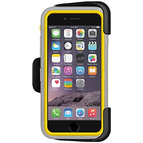 Funda Amzer CRUSTA Rugged Embedded Tempered Glass Case w rey/Yellow