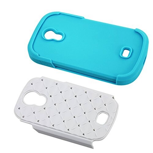 Funda Reiko Samsung Galaxy Light T399 Premium Hybrid PC  Blue/White