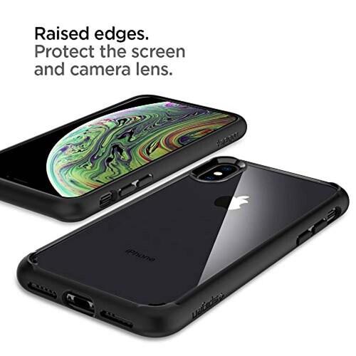 Funda iPhone X funda, iPhone 10 funda, Spigen Ultra Hybr atte Black