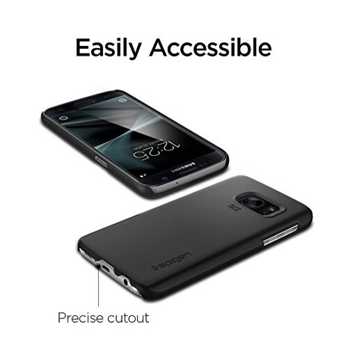 Funda Spigen Thin Fit Galaxy S7 Funda con SF con Revesti olor Negro