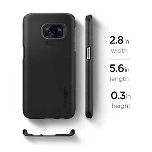 Funda Spigen Thin Fit Galaxy S7 Funda con SF con Revesti olor Negro