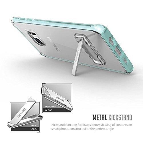 Funda Obliq Estuche Duro para Galaxy S6 Edge Plus (Verde  Impactos)
