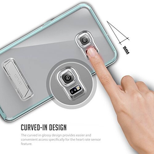 Funda Obliq Estuche Duro para Galaxy S6 Edge Plus (Verde  Impactos)