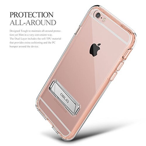 Funda Obliq Estuche para iPhone 6S Plus con Soporte de M , Oro Rosa