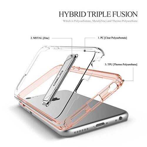Funda Obliq Estuche para iPhone 6S Plus con Soporte de M , Oro Rosa