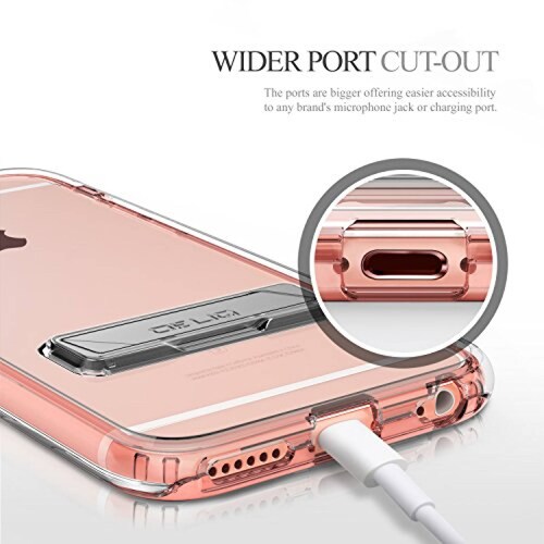 Funda Obliq Estuche para iPhone 6S Plus con Soporte de M , Oro Rosa