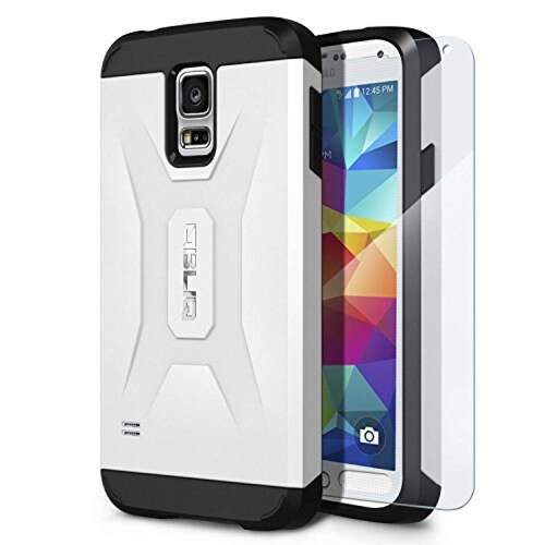 Funda Obliq Xtreme Pro Estuche para Galaxy S5 con Escudo S5, Blanco