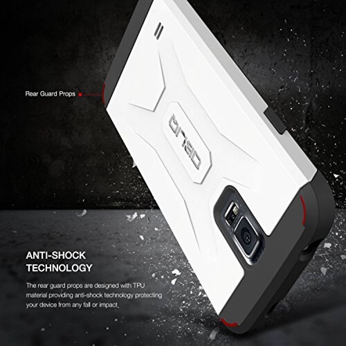 Funda Obliq Xtreme Pro Estuche para Galaxy S5 con Escudo S5, Blanco