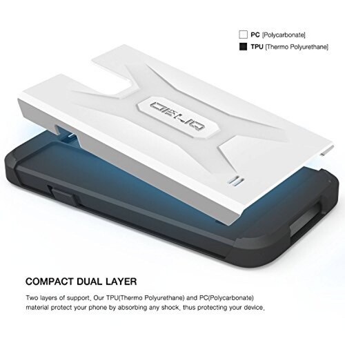 Funda Obliq Xtreme Pro Estuche para Galaxy S5 con Escudo S5, Blanco