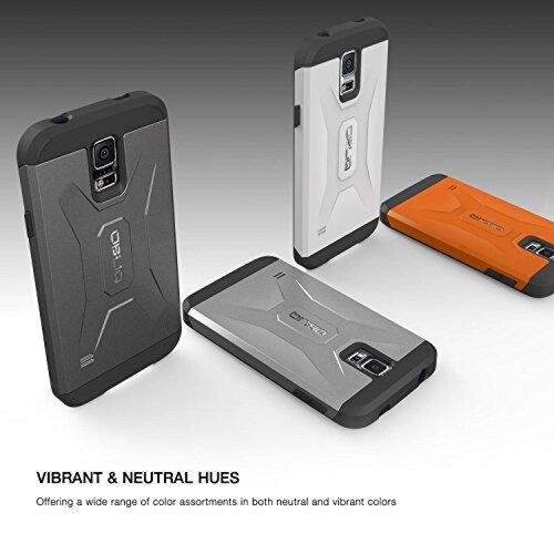 Funda Obliq Xtreme Pro Estuche para Galaxy S5 con Escudo S5, Blanco