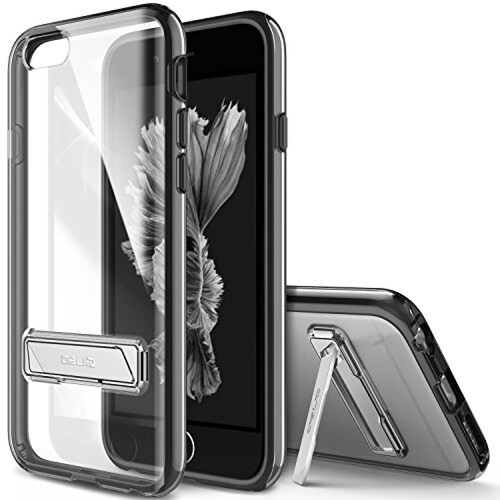 Funda Obliq Estuche para iPhone 6S, con Atril de Metal,  14), Negro
