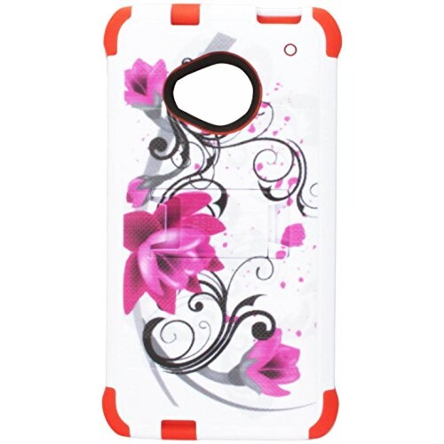 Funda BEYOND CELL HTC M7/One Tri Shield Pink Lotus, Pink
