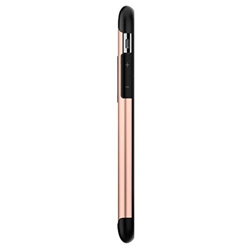 Funda Spigen - Funda Fina para iPhone X, Dorado (Blush Gold)