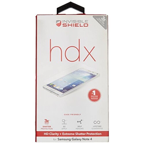 Funda ZAGG InvisibleShield HDX for Samsung Galaxy Note 4 Clear