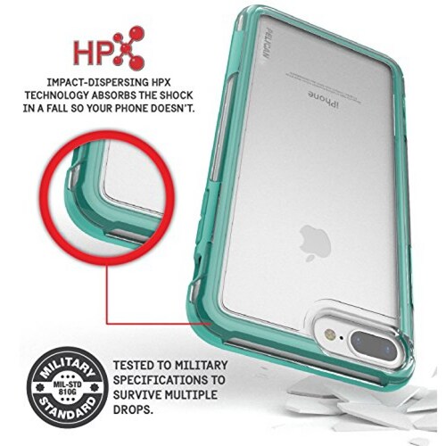 Funda Pelican Adventurer Cell Phone Case for iPhone 7 Plus - Clear/Teal