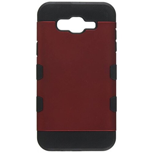 Funda Asmyna Cell Phone Case for Samsung Galaxy J7 - Titanium Red/Black
