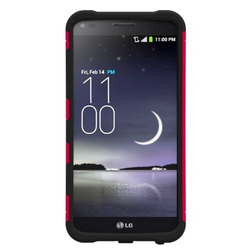 Funda Trident Aegis Case with Cover for LG G Flex - Retail Packaging - Red