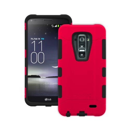 Funda Trident Aegis Case with Cover for LG G Flex - Retail Packaging - Red