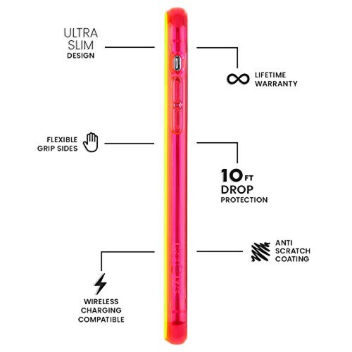 Funda Case-Mate - iPhone 11 Pro Case - TOUGH NEON - 5.8 - Yellow/Pink Neon