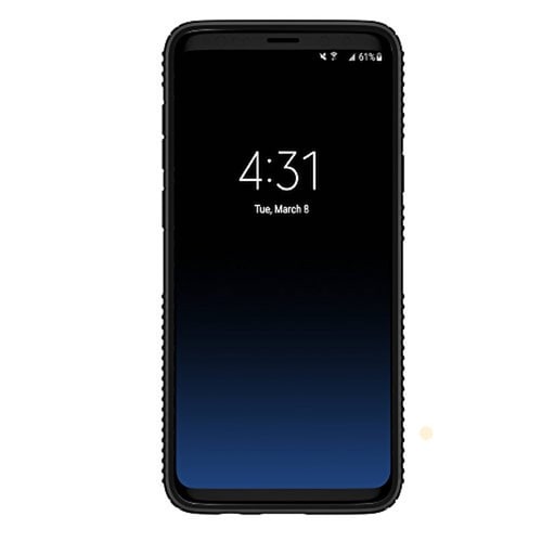 Funda Speck Presidio Grip - Carcasa para Samsung Galaxy S9 Plus, Negro/Negro