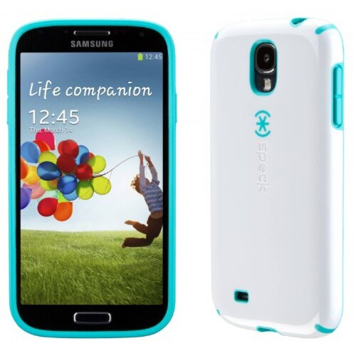 Funda Speck Products CandyShell Samsung Galaxy S4 Case - White/Caribbean Blue
