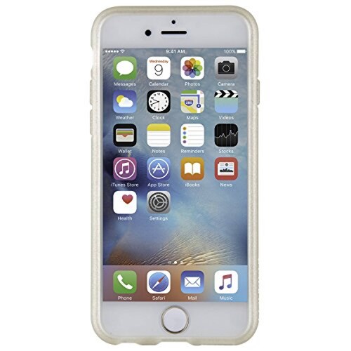 Funda Kamiliant Case for iPhone 6S/6, Protective, Slim Fit, Clear Gold Glitter